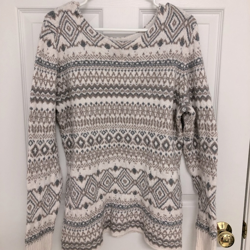 Wool sweater winter- low neck